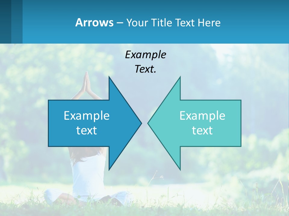 The Girl Is Doing Yoga PowerPoint Template