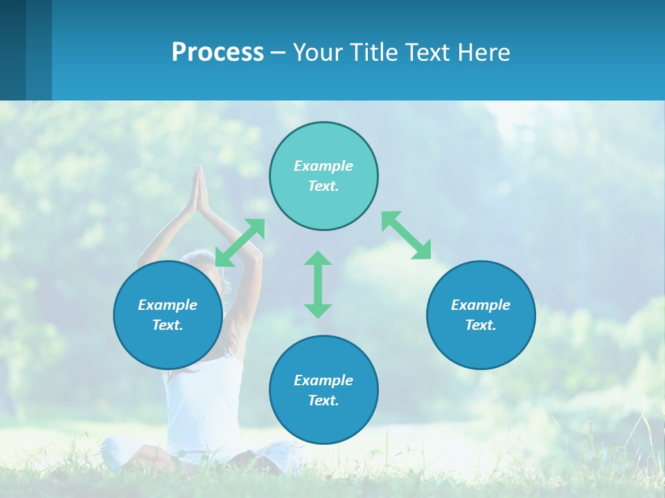 The Girl Is Doing Yoga PowerPoint Template