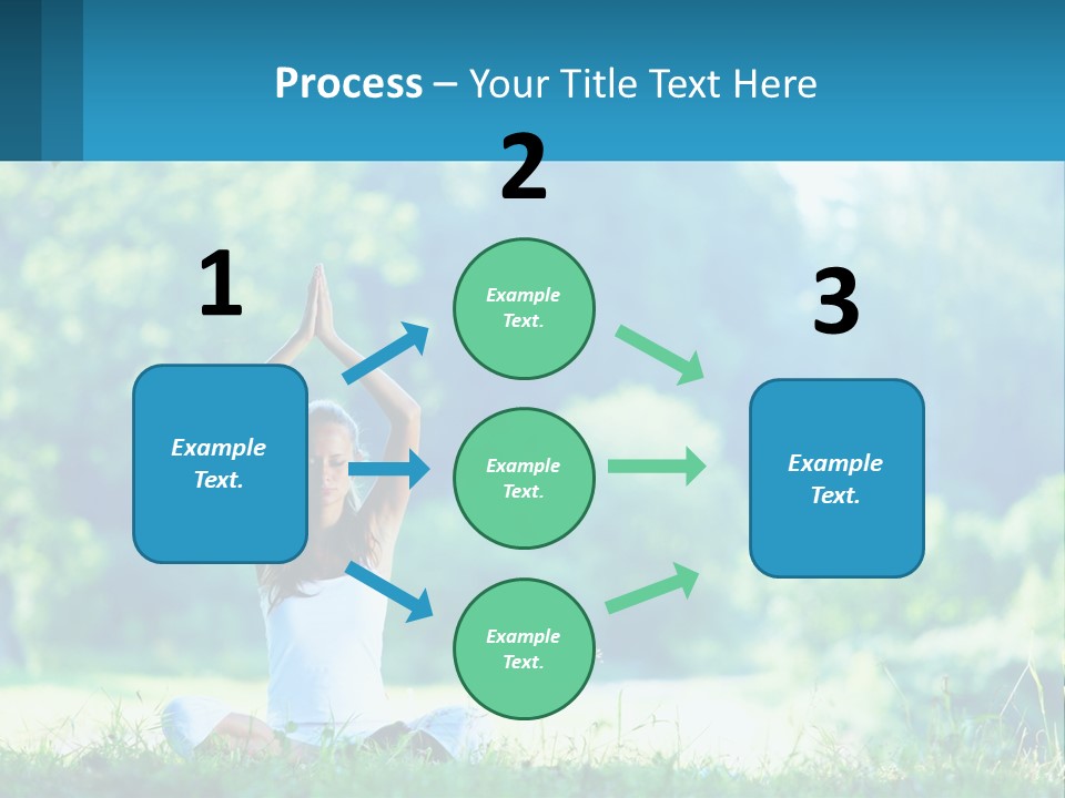 The Girl Is Doing Yoga PowerPoint Template