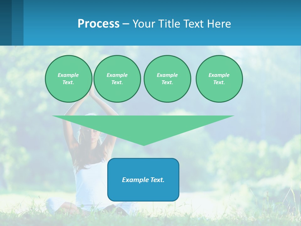 The Girl Is Doing Yoga PowerPoint Template