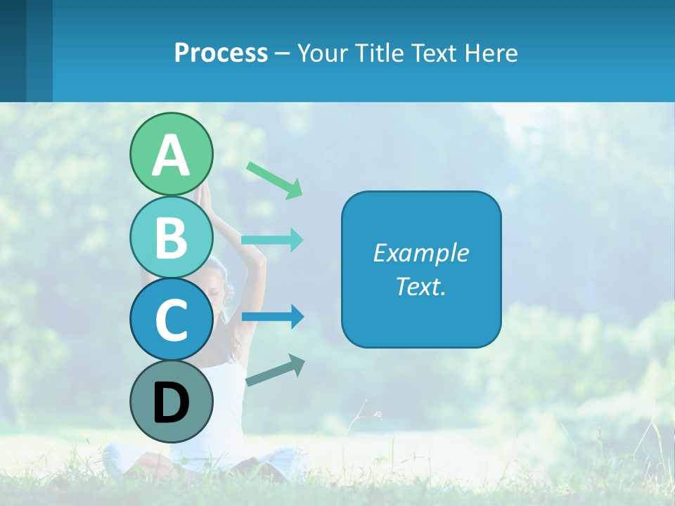 The Girl Is Doing Yoga PowerPoint Template