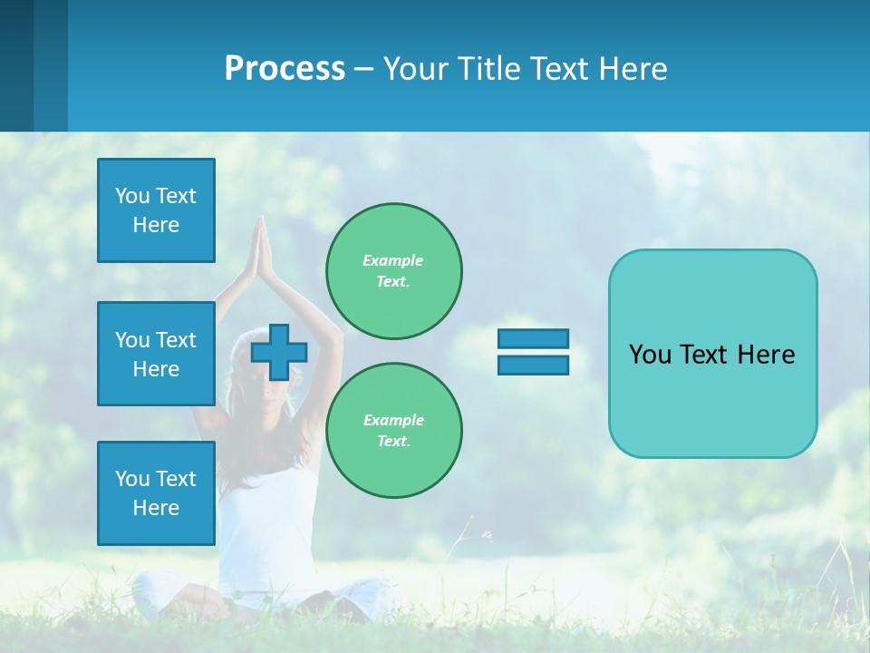 The Girl Is Doing Yoga PowerPoint Template