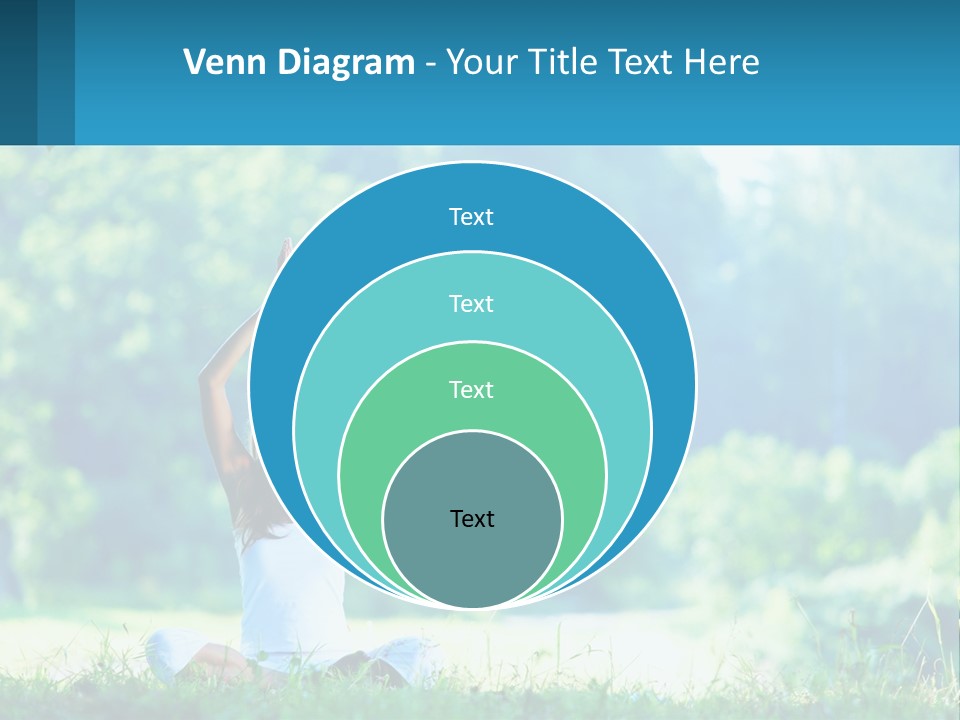 The Girl Is Doing Yoga PowerPoint Template