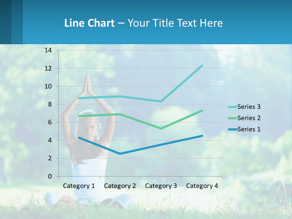 The Girl Is Doing Yoga PowerPoint Template