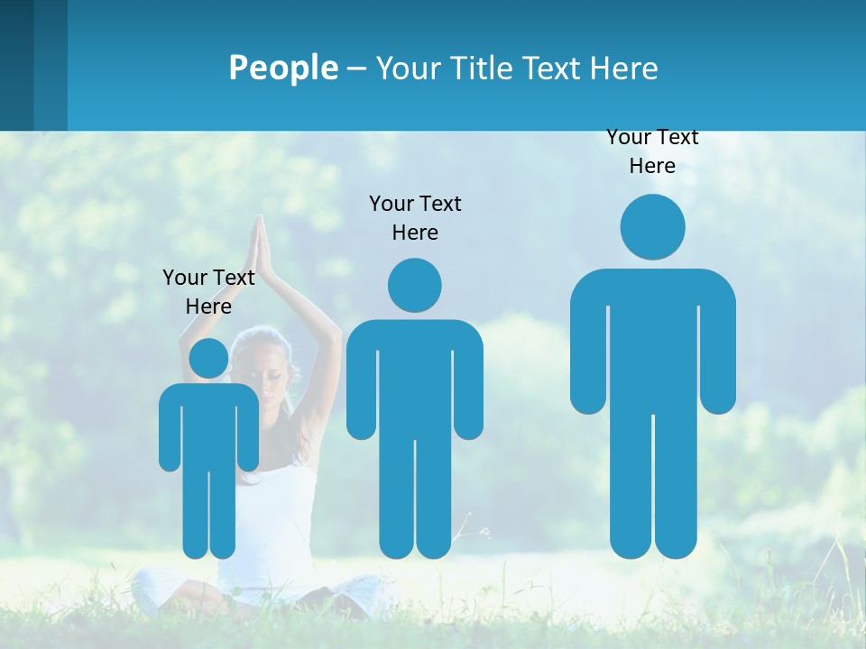 The Girl Is Doing Yoga PowerPoint Template