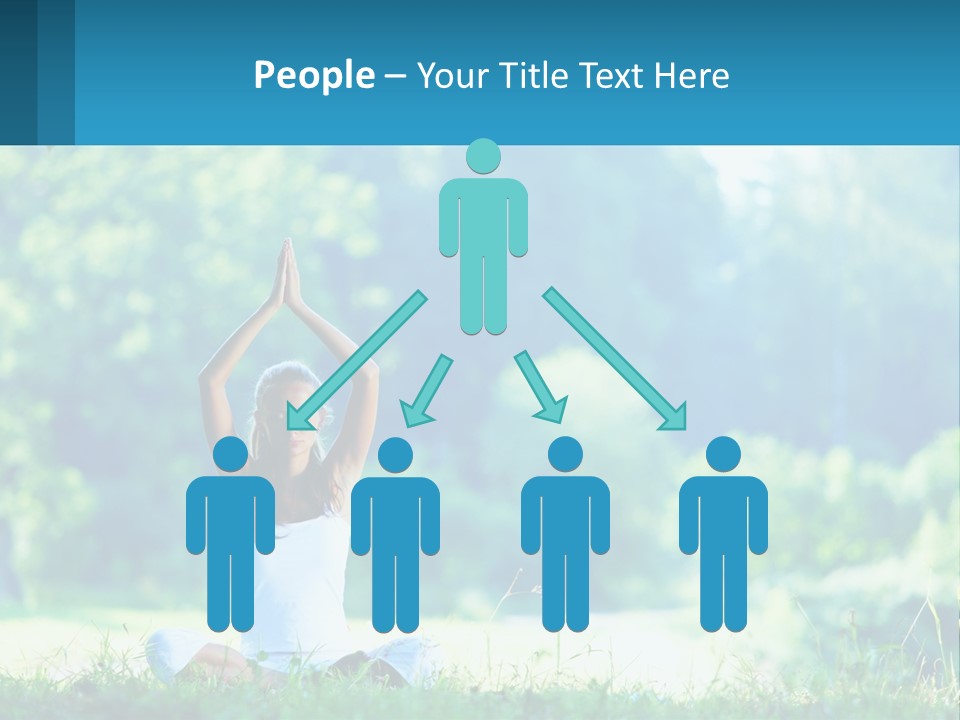 The Girl Is Doing Yoga PowerPoint Template