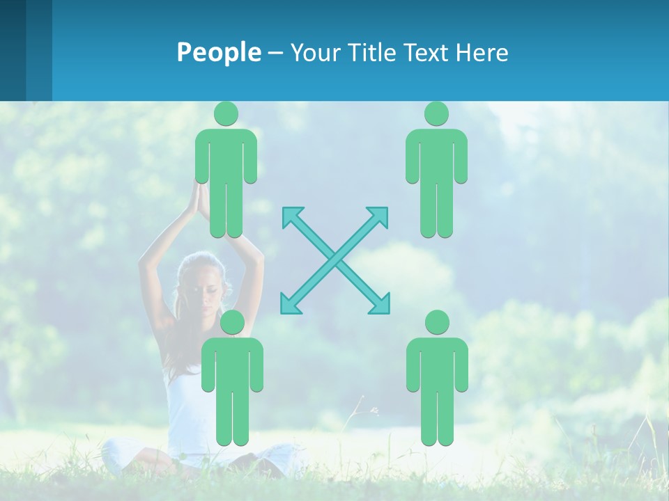 The Girl Is Doing Yoga PowerPoint Template