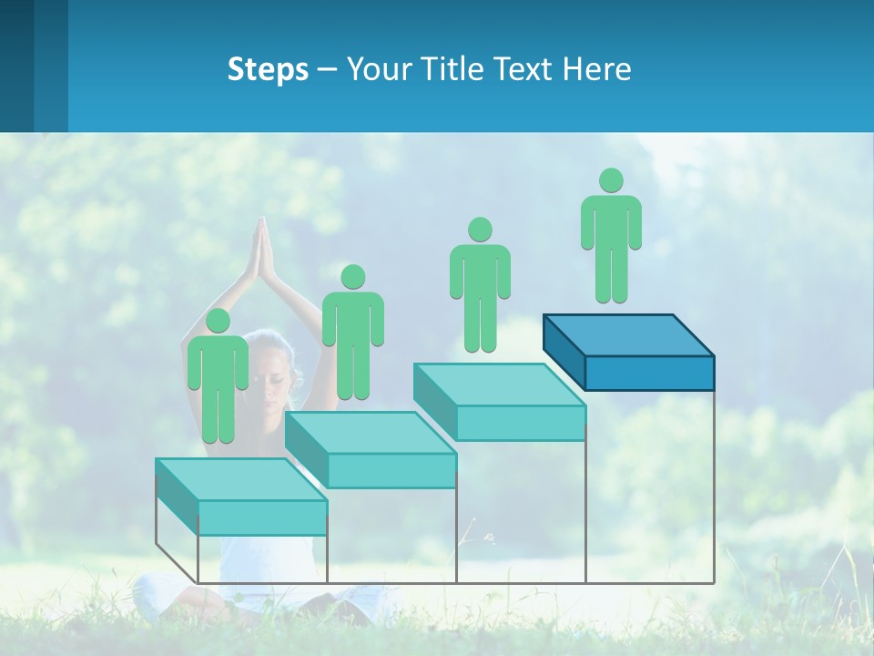 The Girl Is Doing Yoga PowerPoint Template