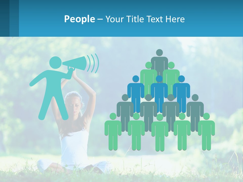 The Girl Is Doing Yoga PowerPoint Template