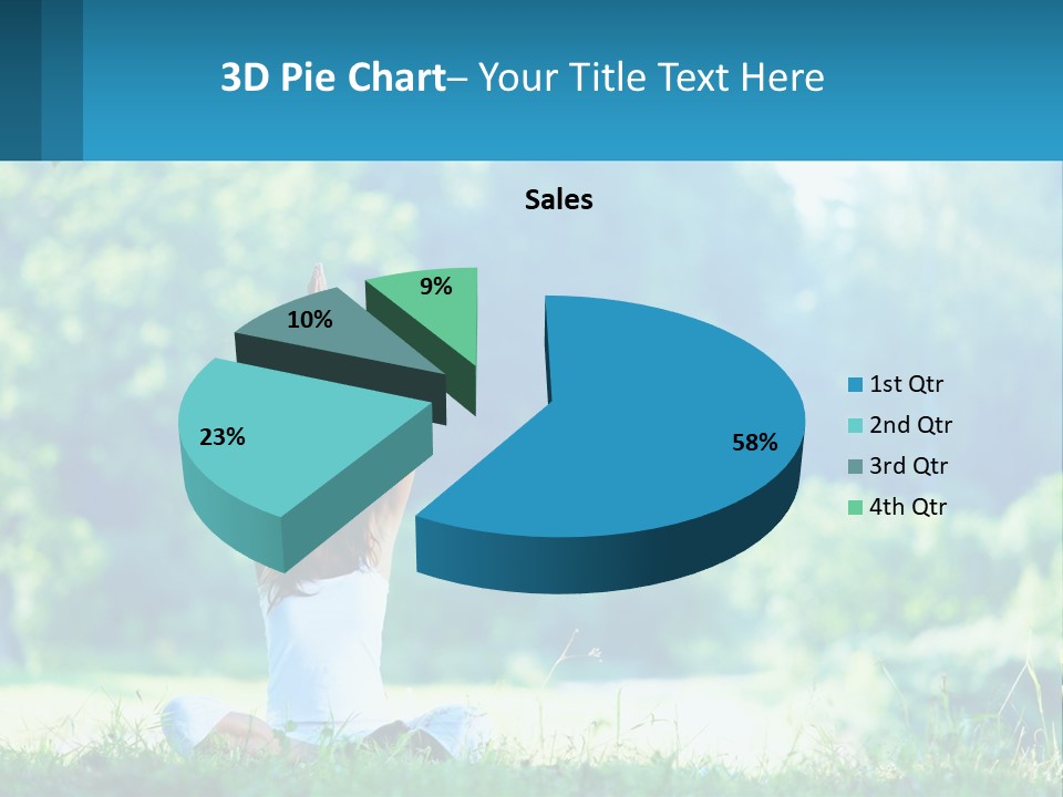 The Girl Is Doing Yoga PowerPoint Template