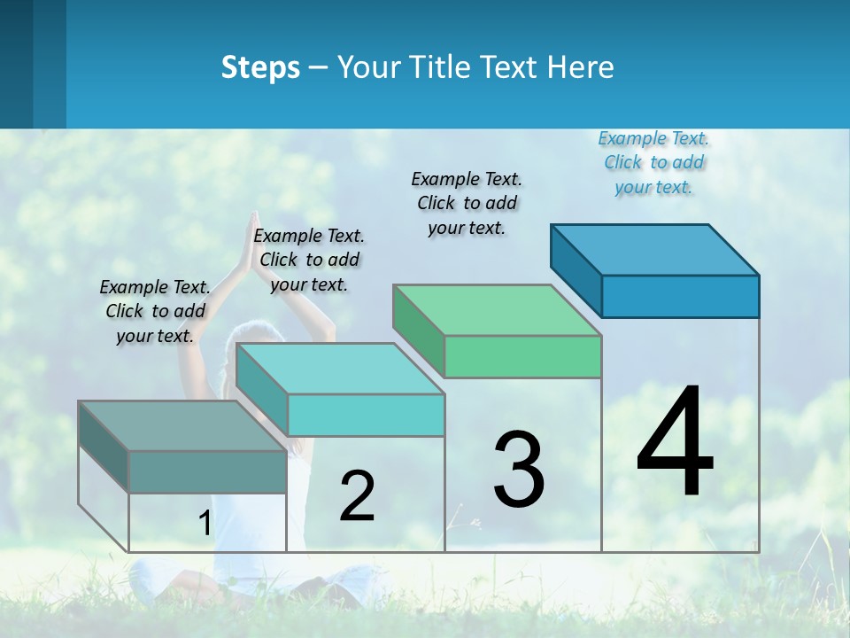 The Girl Is Doing Yoga PowerPoint Template