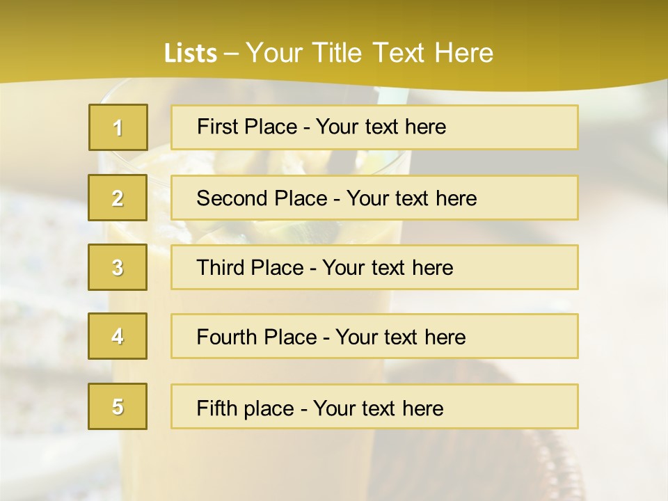 Fruit Cocktail PowerPoint Template