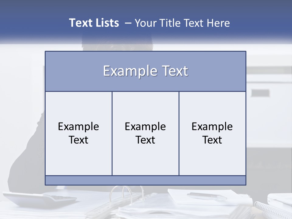 The Man Has A Headache From Work PowerPoint Template