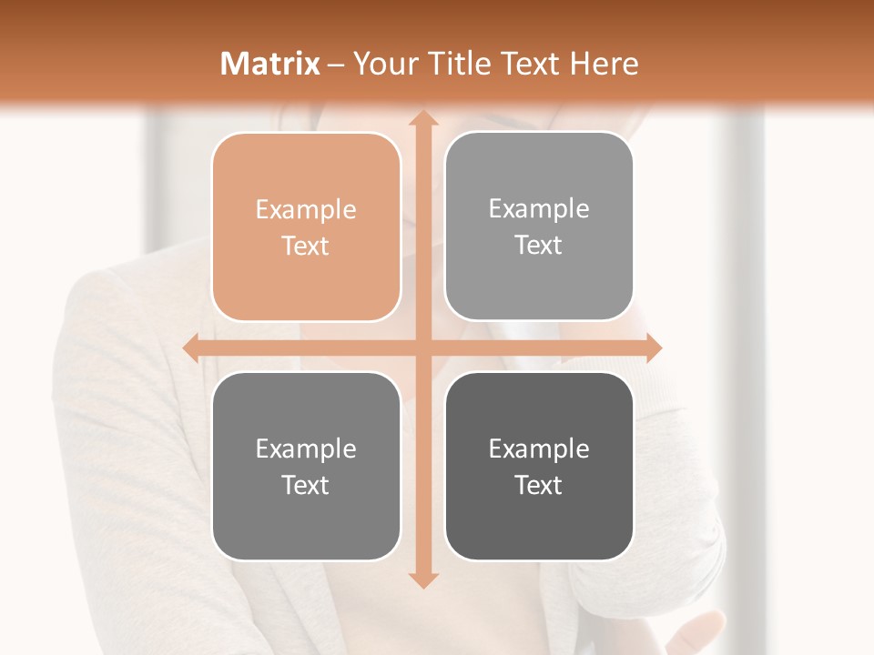 The Girl Is Holding Her Head PowerPoint Template