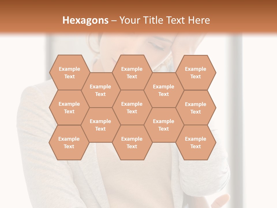 The Girl Is Holding Her Head PowerPoint Template