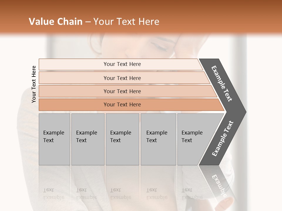 The Girl Is Holding Her Head PowerPoint Template