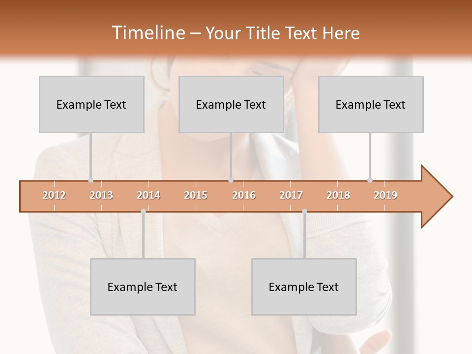 The Girl Is Holding Her Head PowerPoint Template