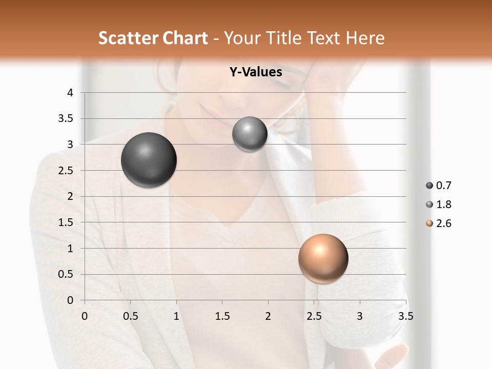 The Girl Is Holding Her Head PowerPoint Template