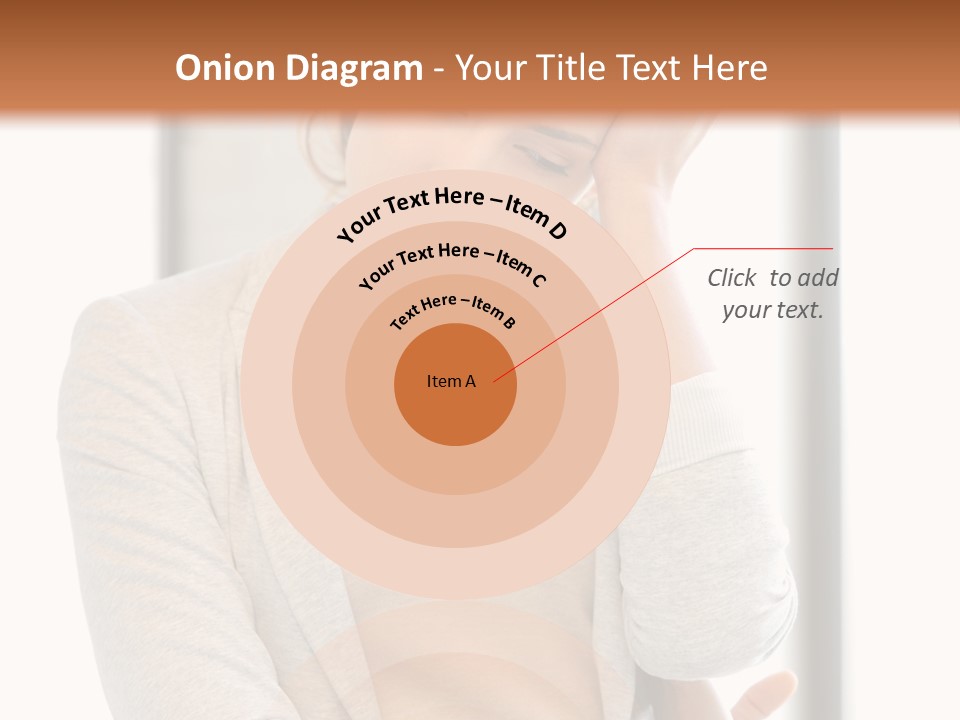 The Girl Is Holding Her Head PowerPoint Template