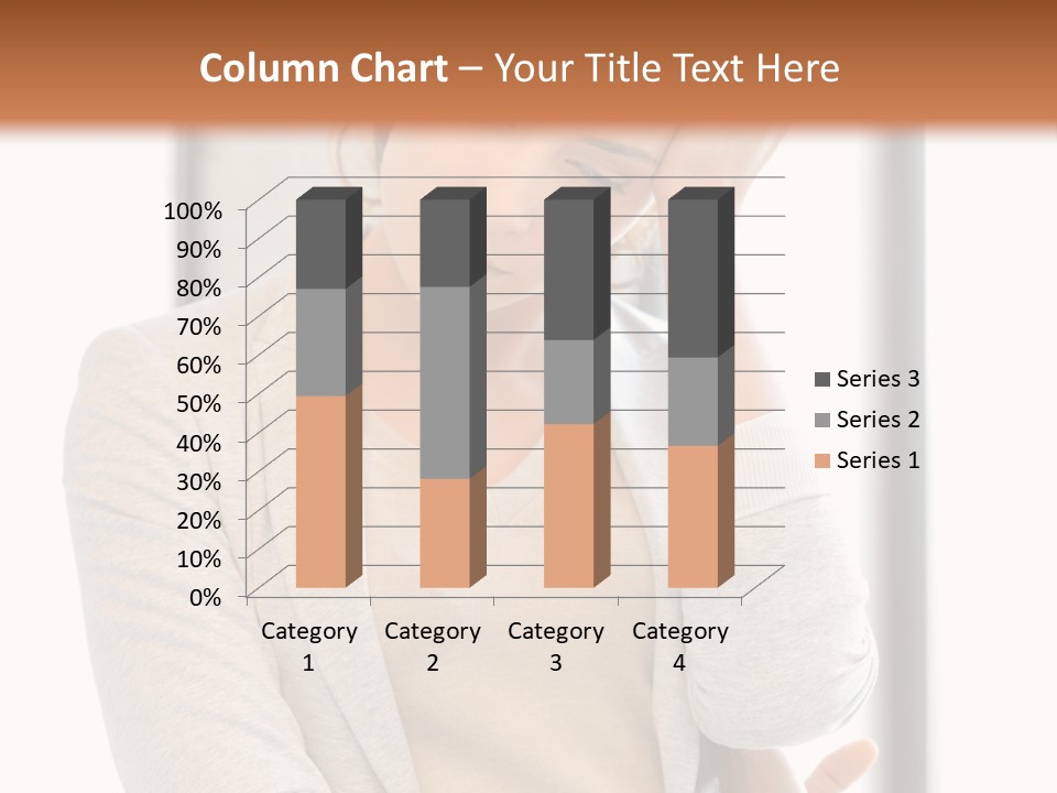 The Girl Is Holding Her Head PowerPoint Template