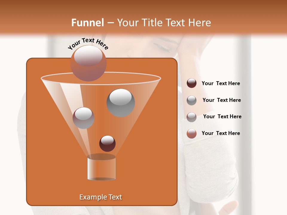 The Girl Is Holding Her Head PowerPoint Template