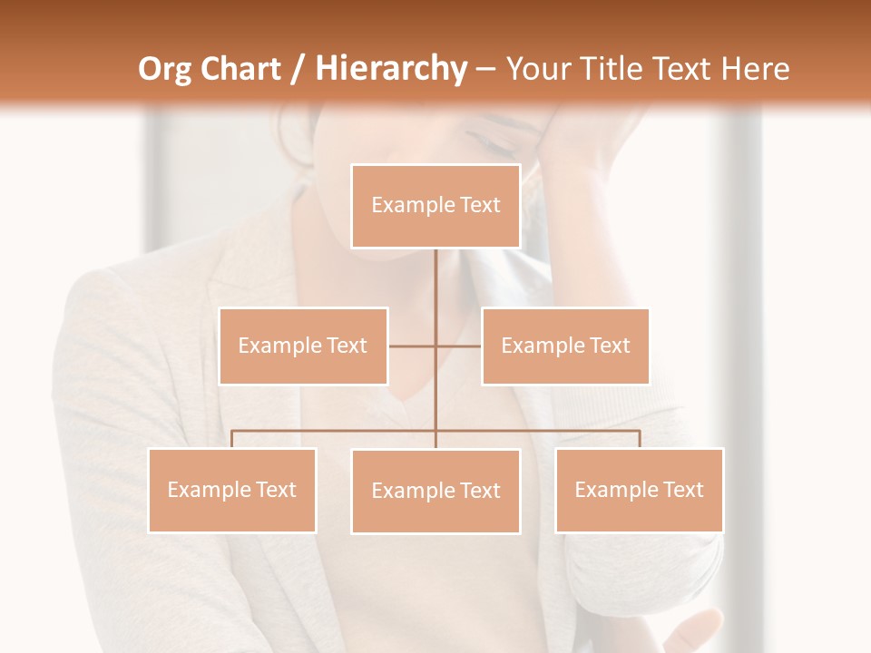 The Girl Is Holding Her Head PowerPoint Template