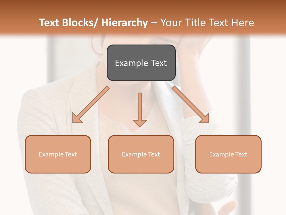 The Girl Is Holding Her Head PowerPoint Template