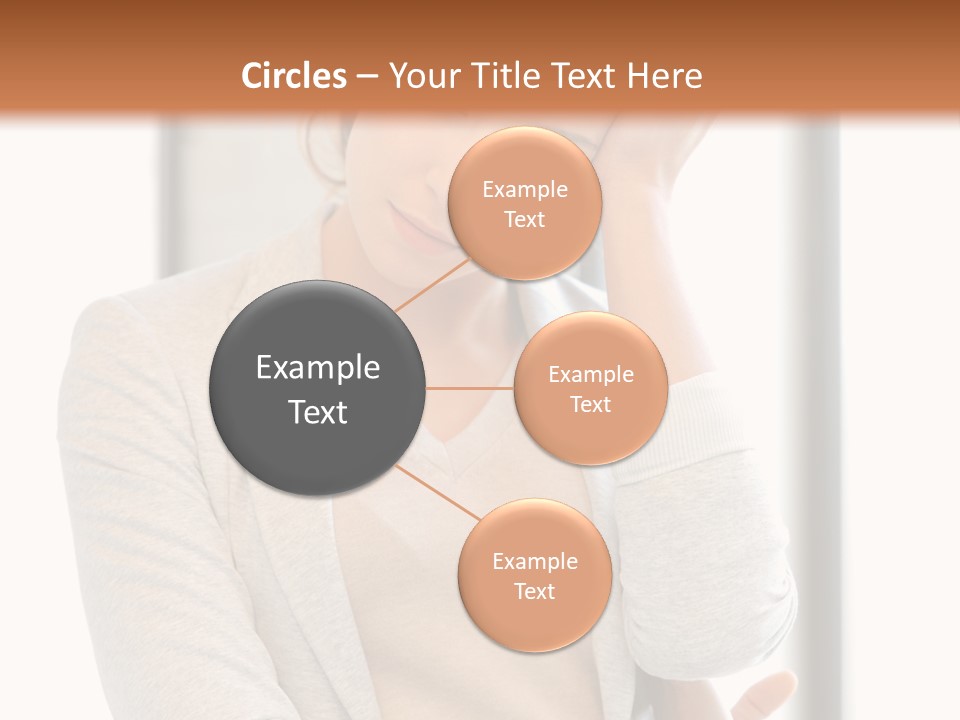 The Girl Is Holding Her Head PowerPoint Template