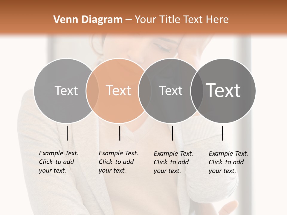 The Girl Is Holding Her Head PowerPoint Template