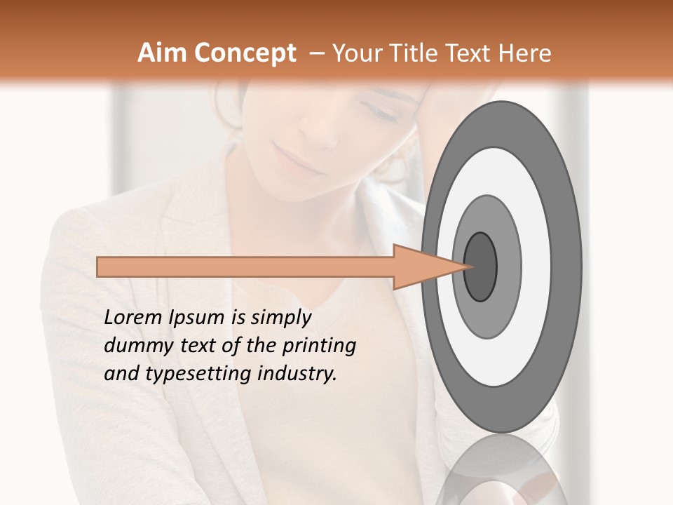 The Girl Is Holding Her Head PowerPoint Template