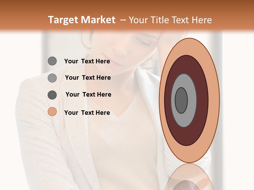 The Girl Is Holding Her Head PowerPoint Template