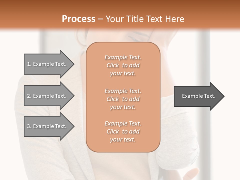 The Girl Is Holding Her Head PowerPoint Template