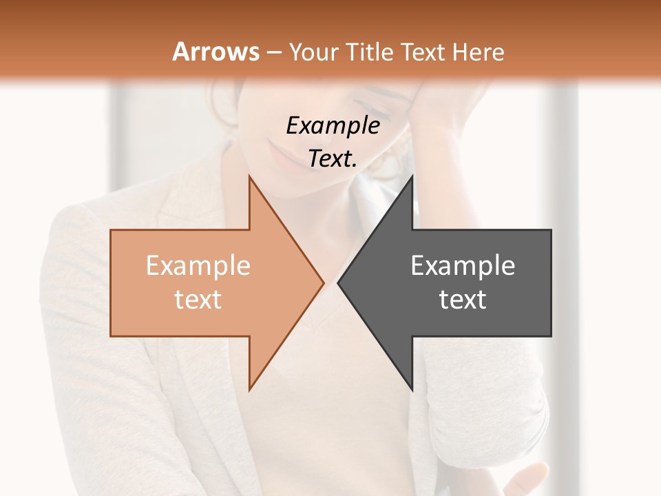 The Girl Is Holding Her Head PowerPoint Template