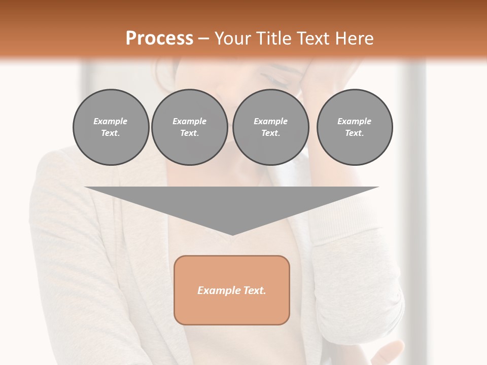 The Girl Is Holding Her Head PowerPoint Template