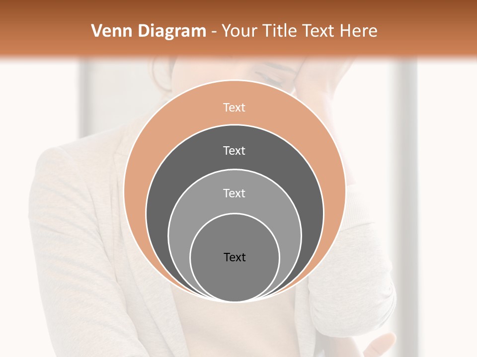 The Girl Is Holding Her Head PowerPoint Template