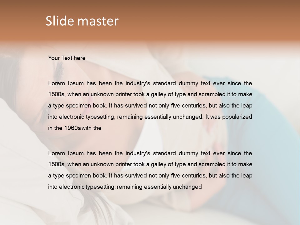 Abdominal Pain In A Girl PowerPoint Template