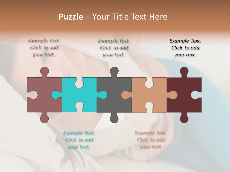 Abdominal Pain In A Girl PowerPoint Template