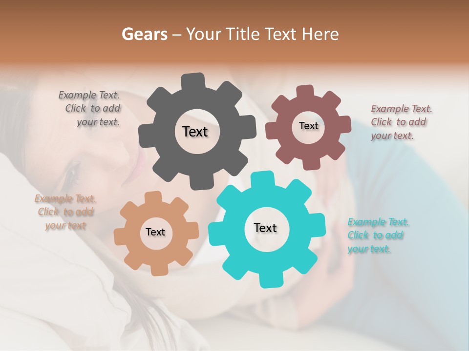 Abdominal Pain In A Girl PowerPoint Template