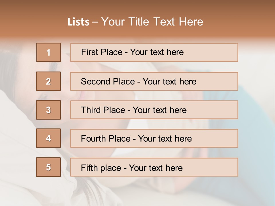 Abdominal Pain In A Girl PowerPoint Template