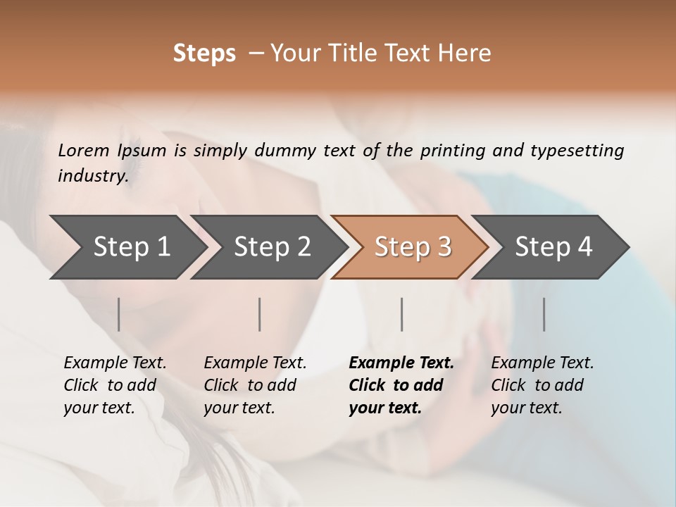 Abdominal Pain In A Girl PowerPoint Template