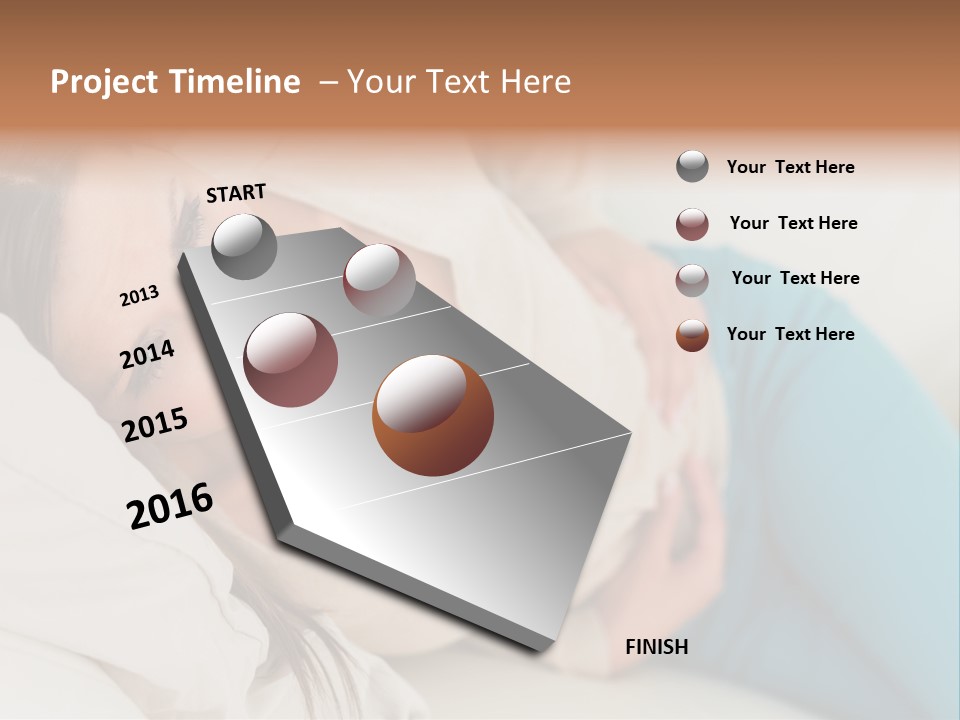 Abdominal Pain In A Girl PowerPoint Template