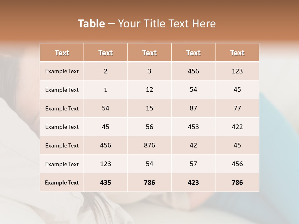 Abdominal Pain In A Girl PowerPoint Template