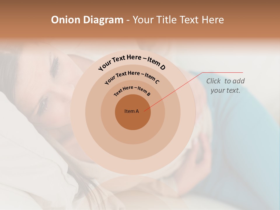 Abdominal Pain In A Girl PowerPoint Template