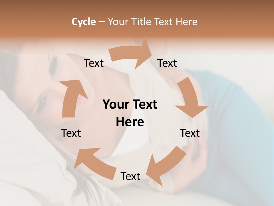 Abdominal Pain In A Girl PowerPoint Template