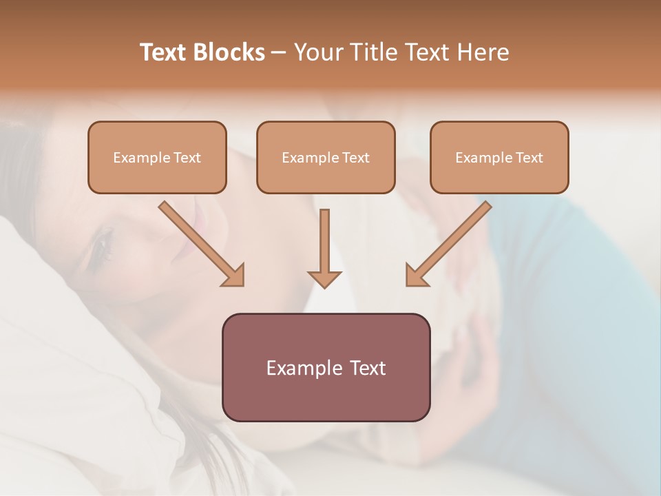 Abdominal Pain In A Girl PowerPoint Template