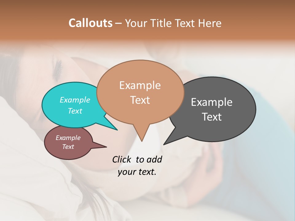 Abdominal Pain In A Girl PowerPoint Template