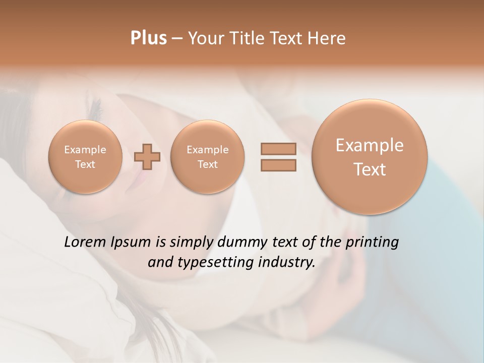 Abdominal Pain In A Girl PowerPoint Template