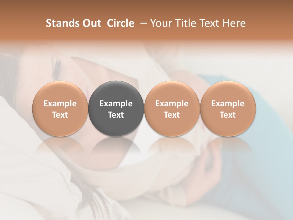 Abdominal Pain In A Girl PowerPoint Template