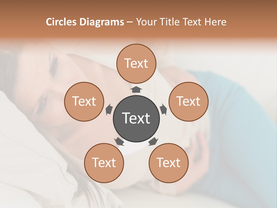 Abdominal Pain In A Girl PowerPoint Template