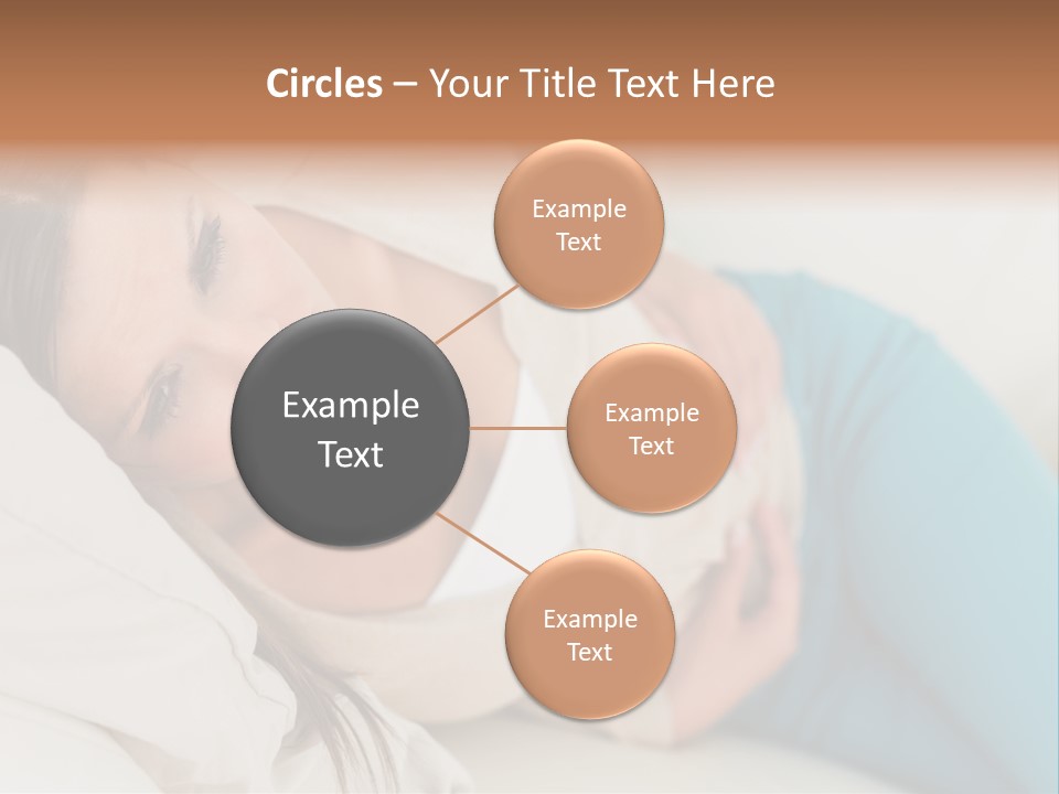 Abdominal Pain In A Girl PowerPoint Template